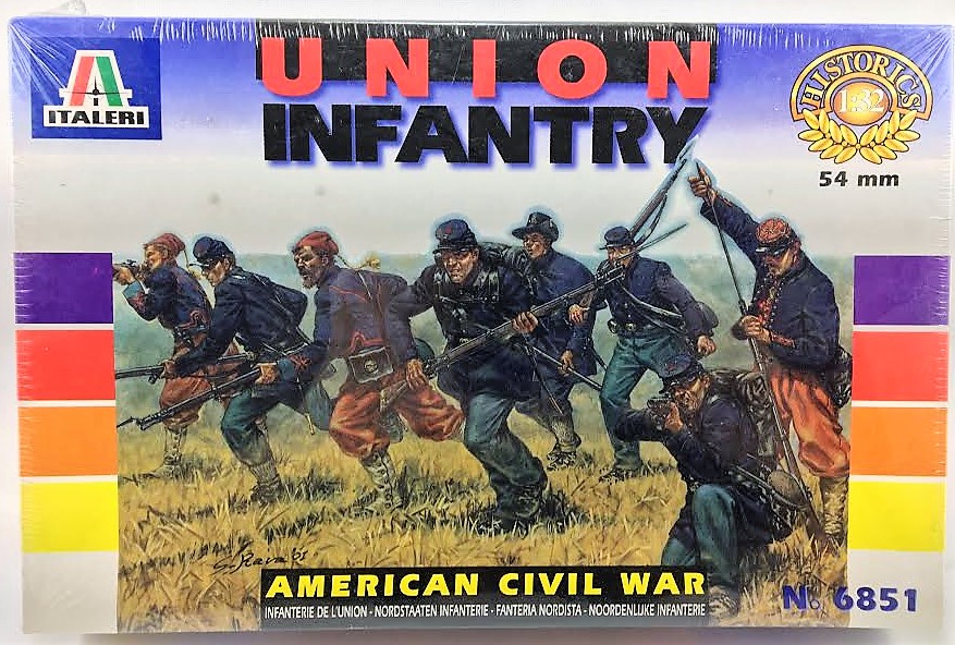 Figuras UNION INFANTERIA  55mm  (italeri)