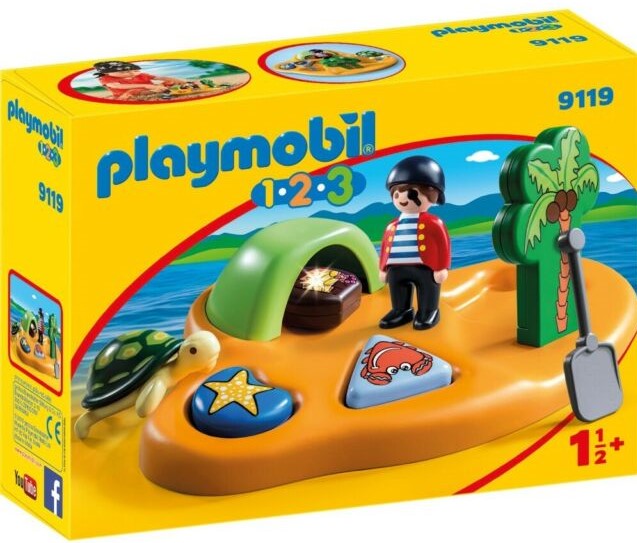 Playmobil 1.2.3 Isla Pirata